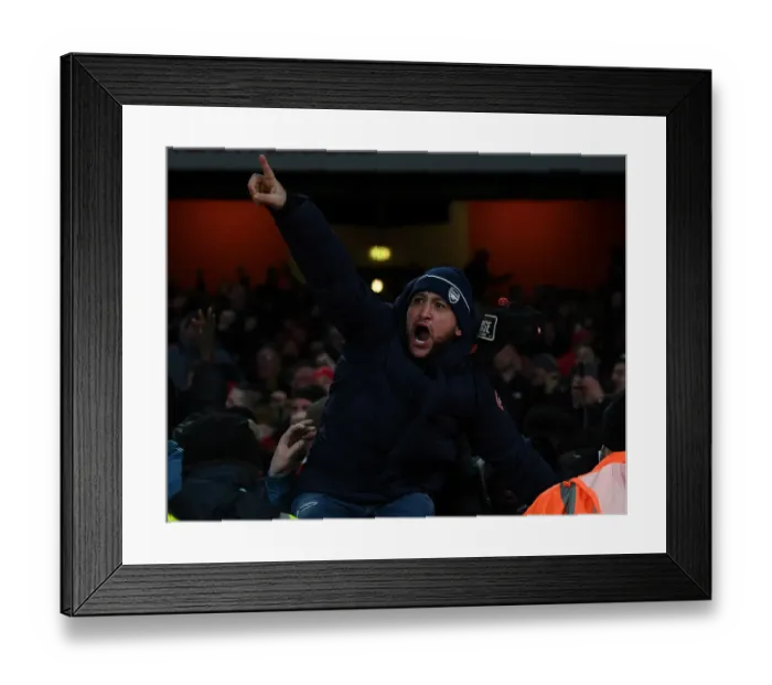 Framed Print : Arsenal's Unforgettable Second Goal: Fans Euphoria vs. Wolverhampton Wanderers, Premier League 2021-22 Framed Print : Arsenal's Unforgettable Second Goal: Fans Euphoria vs. Wolverhampton Wanderers, Premier League 2021-22