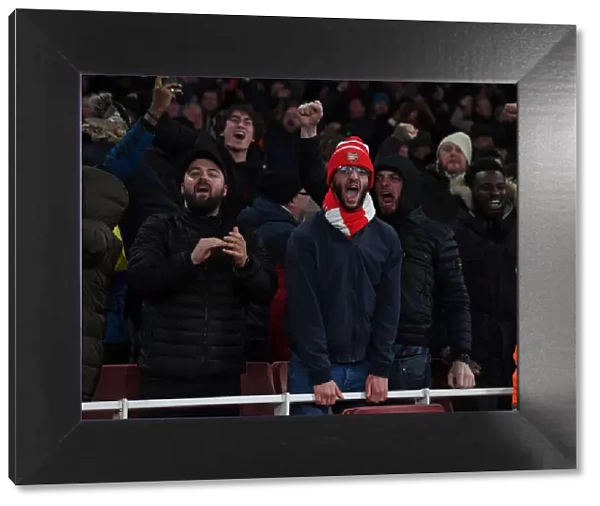 Arsenal Fans Celebrate Second Goal vs. Wolverhampton Wanderers (2021-22)