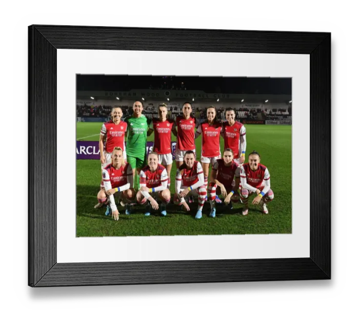 Framed Print : Arsenal Women vs. Reading Women: Barclays FA WSL Match at Meadow Park (2021-22)