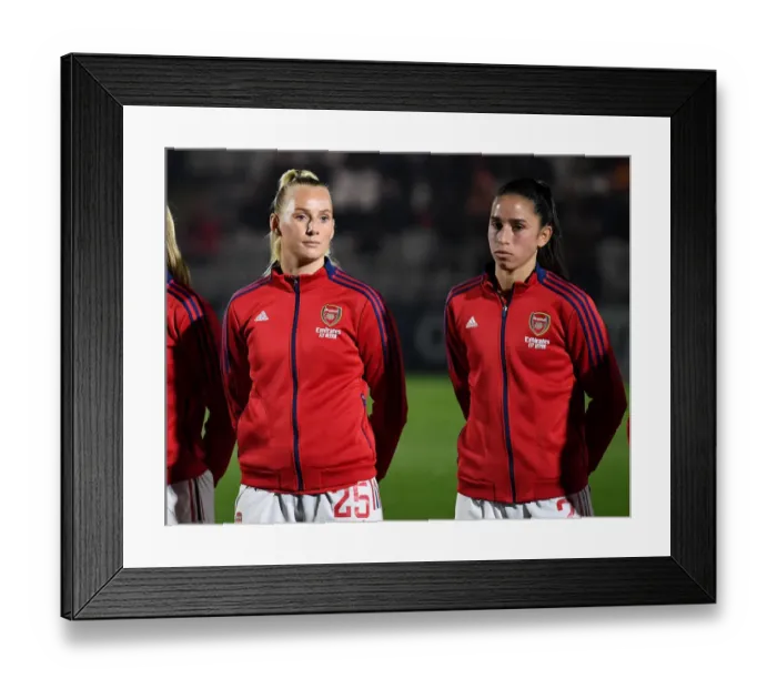 Framed Print : Arsenal Women vs Reading Women: Stina Blackstenius and Rafaelle Souza Prepare for FA WSL Clash Framed Print : Arsenal Women vs Reading Women: Stina Blackstenius and Rafaelle Souza Prepare for FA WSL Clash
