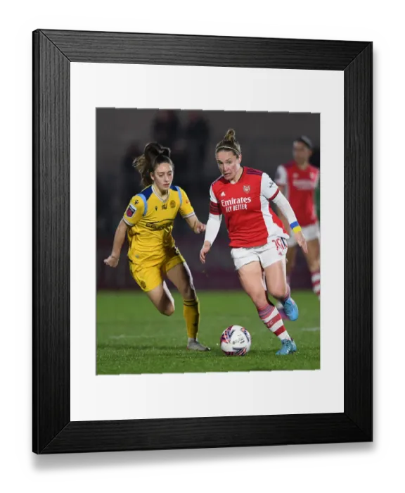 Framed Print : Arsenal's Kim Little vs. Reading's Tia Primmer: A Battle in the FA WSL Framed Print : Arsenal's Kim Little vs. Reading's Tia Primmer: A Battle in the FA WSL