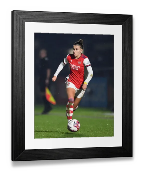 Framed Print : BOREHAMWOOD, ENGLAND - MARCH 02: Steph Catley of Arsenal during the Barclays FA Womens Super League match between