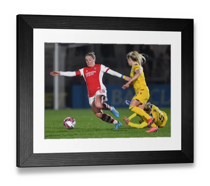 Framed Print : Arsenal Women vs Reading Women: Kim Little Clashes with Faye Bryson in FA WSL Match Framed Print : Arsenal Women vs Reading Women: Kim Little Clashes with Faye Bryson in FA WSL Match