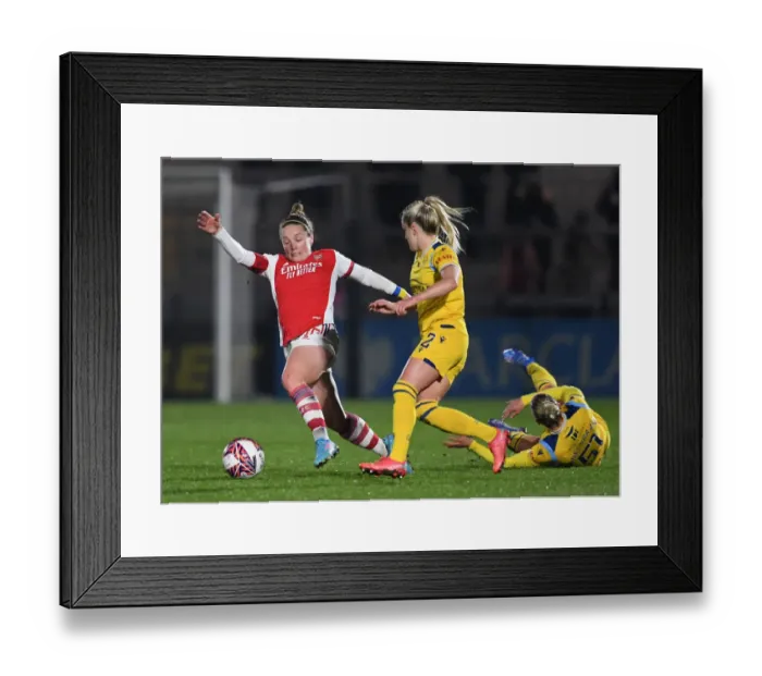 Framed Print : Arsenal vs Reading Women: Kim Little Faces Off Against Faye Bryson in FA WSL Clash