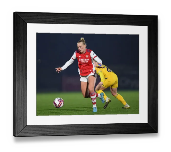 Framed Print : Arsenal's Stina Blackstenius in Action Against Reading Women in FA WSL Match