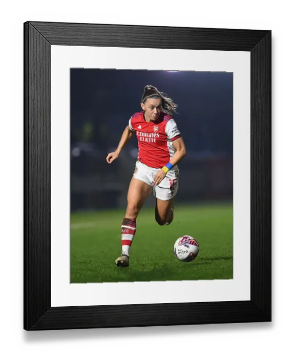 Framed Print : Katie McCabe's Star Performance: Arsenal Women Dominate Reading in FA WSL Match