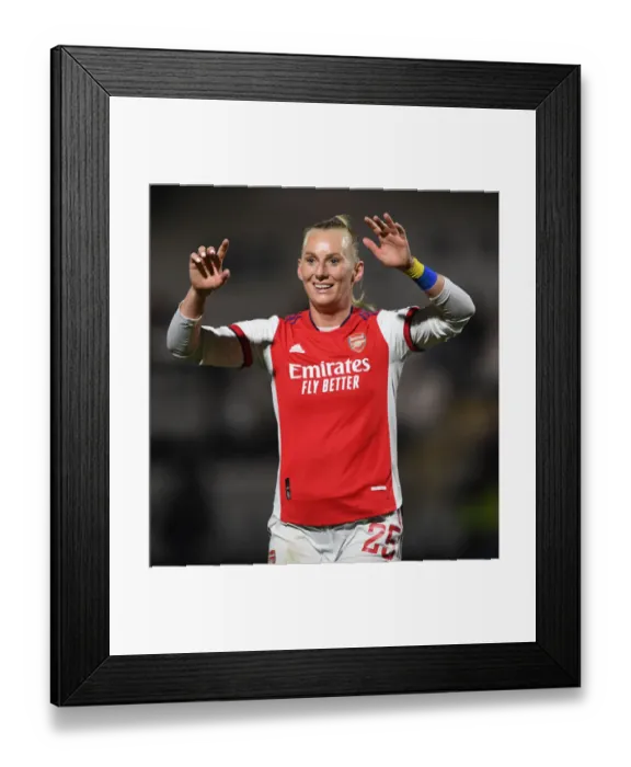 Framed Print : Stina Blackstenius Scores Record-Breaking Goal: Arsenal Women Secure Super League Victory