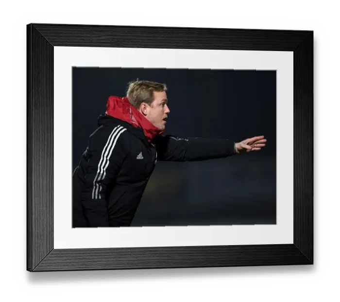 Framed Print : Jonas Eidevall Leads Arsenal Women in FA WSL 2021-22: Arsenal vs Reading at Meadow Park Framed Print : Jonas Eidevall Leads Arsenal Women in FA WSL 2021-22: Arsenal vs Reading at Meadow Park