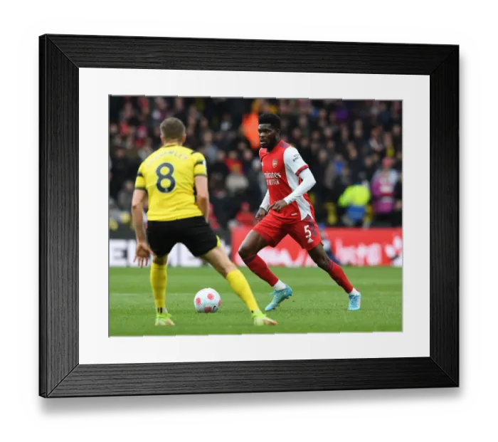 Framed Print : Thomas Partey's Midfield Masterclass: Arsenal's Standout Performance Against Watford in the Premier League Framed Print : Thomas Partey's Midfield Masterclass: Arsenal's Standout Performance Against Watford in the Premier League