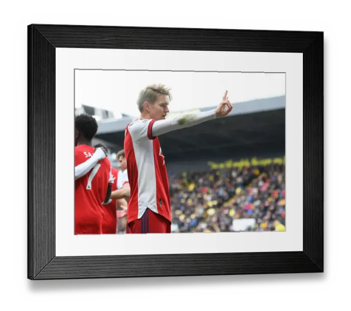 Framed Print : Martin Odegaard Scores First Arsenal Goal: Watford vs Arsenal, Premier League 2021-22 Framed Print : Martin Odegaard Scores First Arsenal Goal: Watford vs Arsenal, Premier League 2021-22