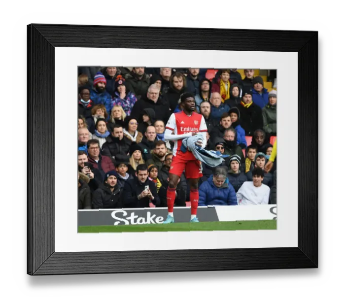 Framed Print : Thomas Partey's Midfield Masterclass: Arsenal's Victory Over Watford, Premier League 2021-22