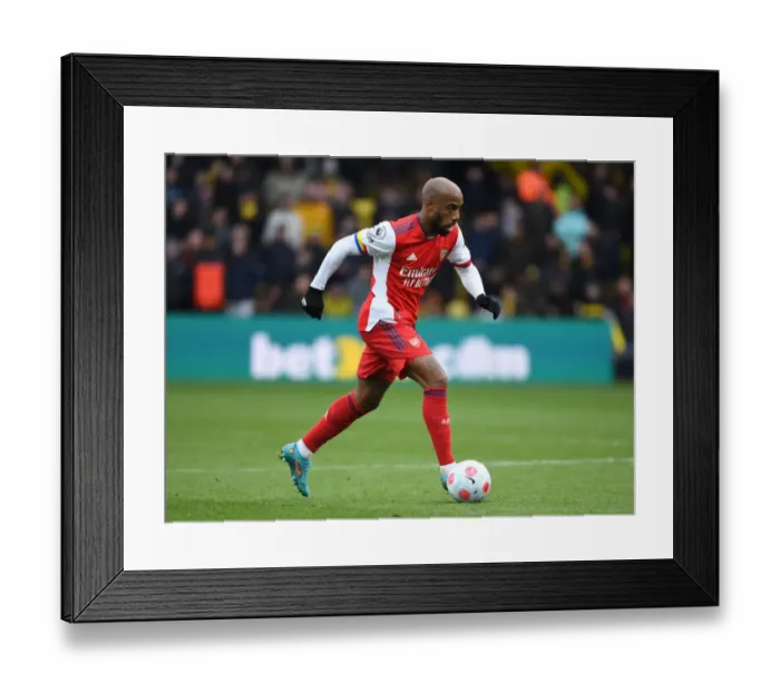 Framed Print : Alexis Lacazette in Action: Arsenal vs. Watford, Premier League 2021-22 Framed Print : Alexis Lacazette in Action: Arsenal vs. Watford, Premier League 2021-22