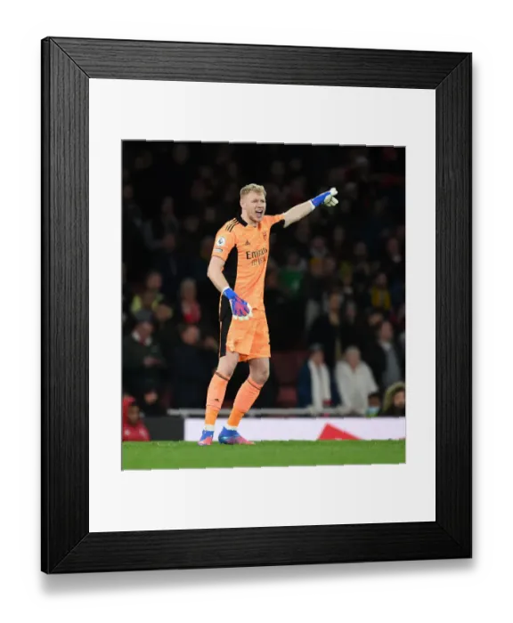 Framed Print : Arsenal vs Leicester City: Aaron Ramsdale's Stunning Save Display (Premier League 2021-22) Framed Print : Arsenal vs Leicester City: Aaron Ramsdale's Stunning Save Display (Premier League 2021-22)