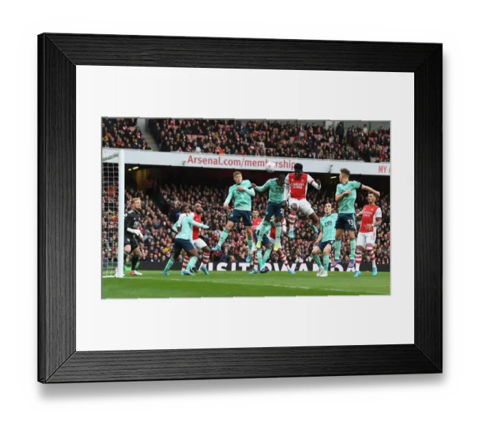 Framed Print : Thomas Partey's Winning Goal: Arsenal Secures Premier League Triumph over Leicester City (2021-22)