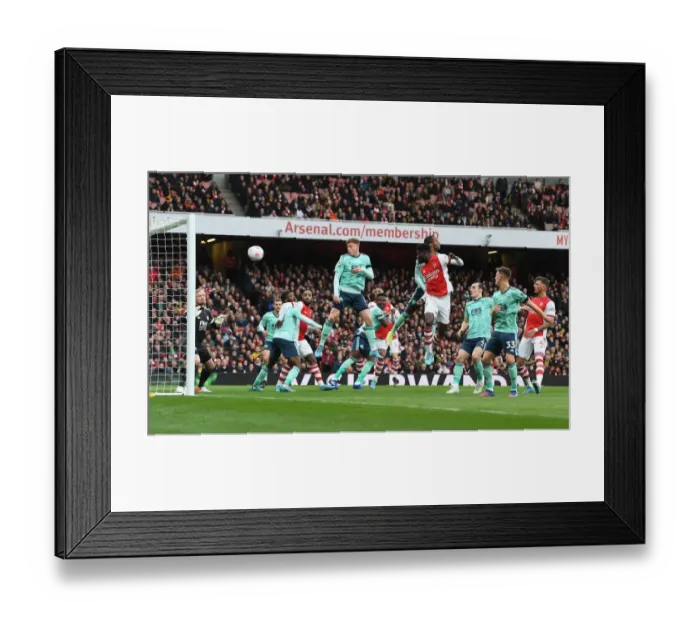Framed Print : Thomas Partey Scores the Winning Goal: Arsenal Triumphs Over Leicester City in Premier League 2021-22