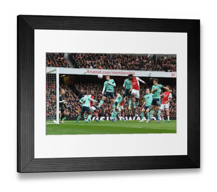 Framed Print : Thomas Partey's Winning Goal: Arsenal's Triumph over Leicester City in the Premier League 2021-22
