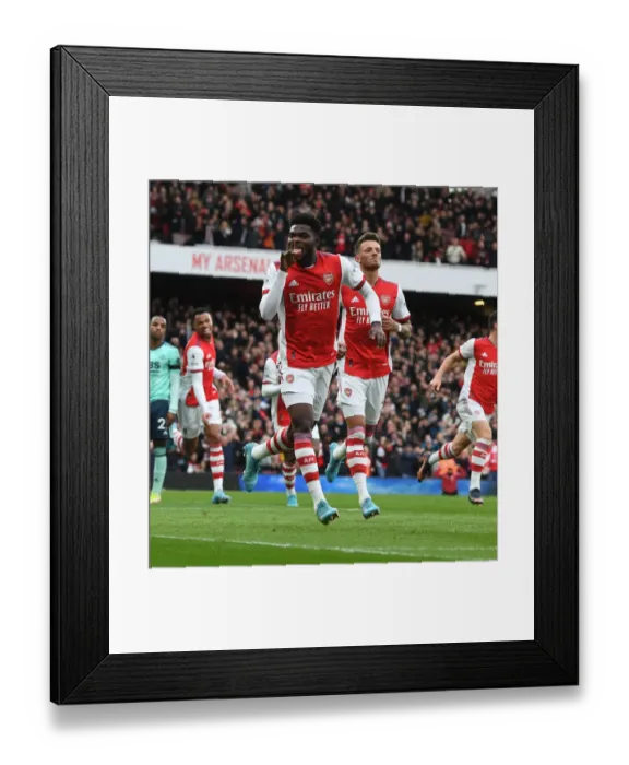 Framed Print : Thomas Partey's Goal: Arsenal vs. Leicester City, Premier League 2021-22