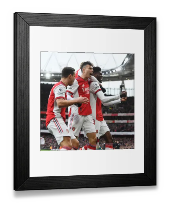 Framed Print : Thomas Partey Scores First Arsenal Goal: Arsenal 1-1 Leicester City (2021-22) Framed Print : Thomas Partey Scores First Arsenal Goal: Arsenal 1-1 Leicester City (2021-22)