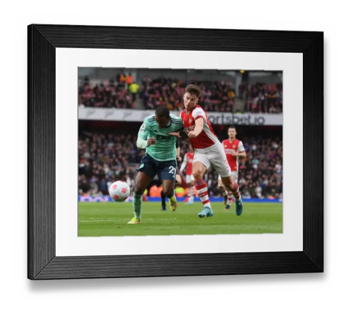 Framed Print : Arsenal vs Leicester City: Tierney vs Mendy - Premier League Clash at Emirates Stadium Framed Print : Arsenal vs Leicester City: Tierney vs Mendy - Premier League Clash at Emirates Stadium