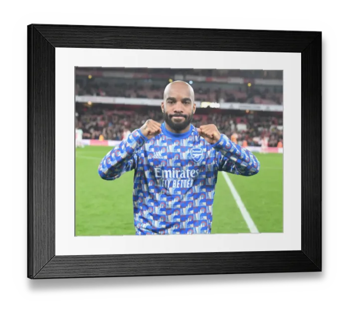 Framed Print : Alexis Lacazette's Euphoric Celebration: Arsenal's Triumph Over Leicester City in the Premier League Framed Print : Alexis Lacazette's Euphoric Celebration: Arsenal's Triumph Over Leicester City in the Premier League