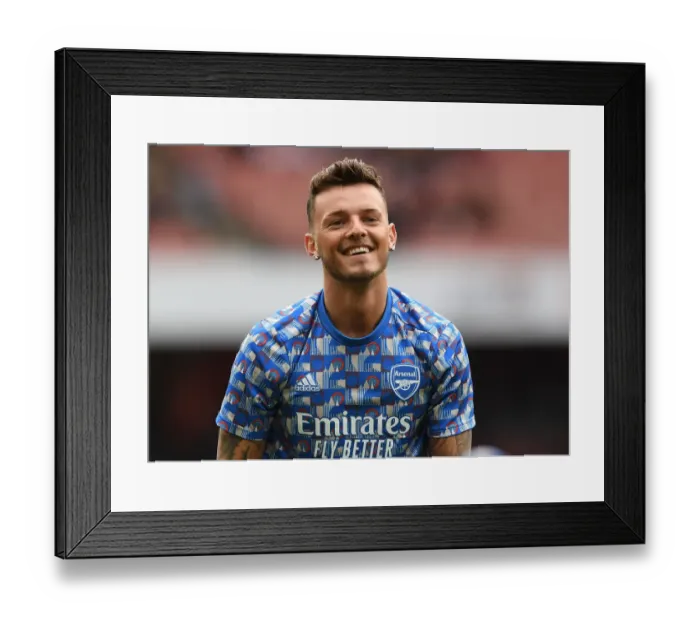 Framed Print : Arsenal's Ben White Gears Up for Arsenal v Leicester City Showdown in Premier League Framed Print : Arsenal's Ben White Gears Up for Arsenal v Leicester City Showdown in Premier League