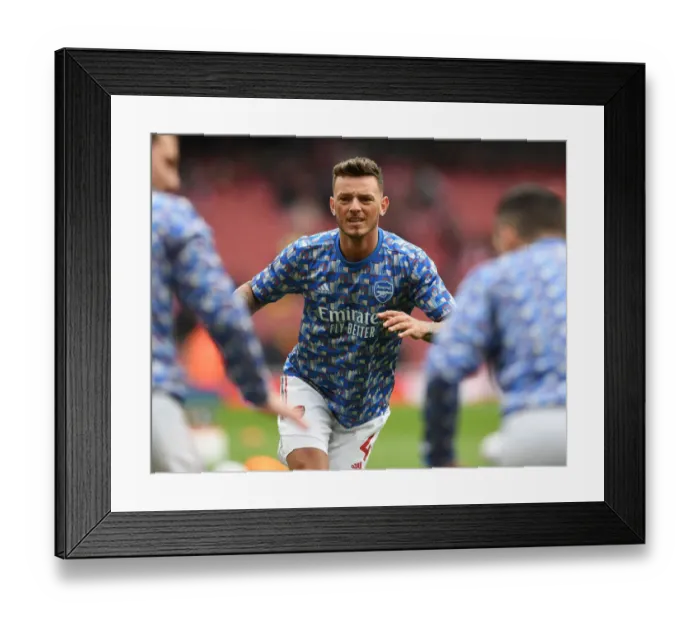 Framed Print : Arsenal's Ben White Gears Up for Arsenal vs. Leicester City Clash in Premier League Framed Print : Arsenal's Ben White Gears Up for Arsenal vs. Leicester City Clash in Premier League