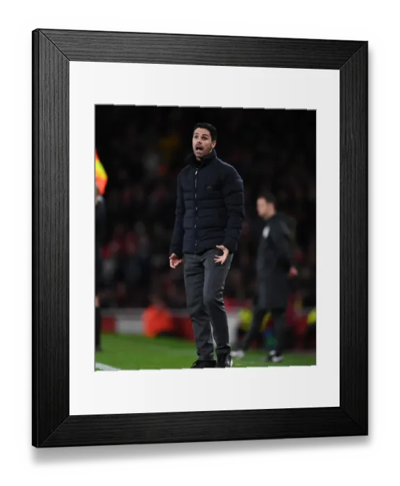 Framed Print : Arteta vs. Klopp: Battle of the Managers - Arsenal vs. Liverpool in Premier League Showdown