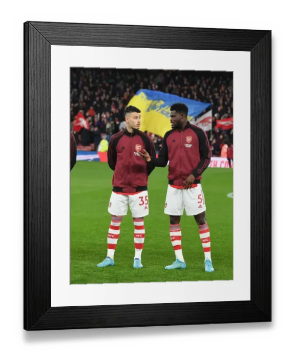 Framed Print : Arsenal's Martinelli and Partey Prepare for Liverpool Showdown - Premier League 2021-22