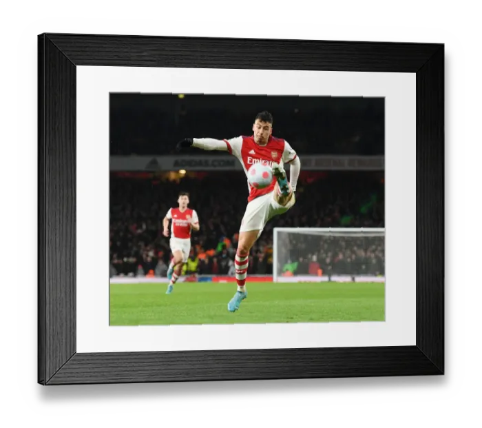 Framed Print : Arsenal's Gabriel Martinelli Faces Off Against Liverpool in Premier League Showdown Framed Print : Arsenal's Gabriel Martinelli Faces Off Against Liverpool in Premier League Showdown
