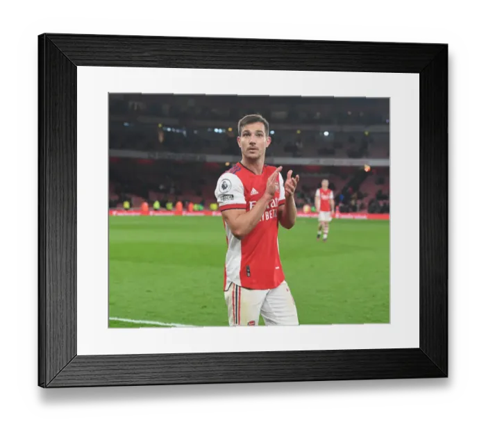 Framed Print : Arsenal vs Liverpool: Cedric Salutes Arsenal Fans after Intense Premier League Clash Framed Print : Arsenal vs Liverpool: Cedric Salutes Arsenal Fans after Intense Premier League Clash