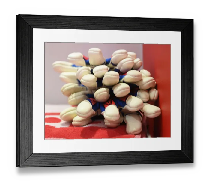 Framed Print : Arsenal vs Liverpool: Aaron Ramsdale's Glove-Up before the Premier League Clash at Emirates Stadium