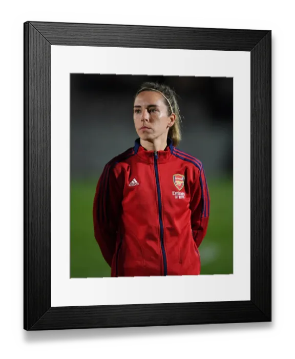 Framed Print : Jordan Nobbs Prepares for Arsenal Women's FA Cup Quarterfinal Battle against Coventry United