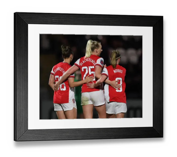 Framed Print : Arsenal Women's FA Cup Victory: Stina Blackstenius Scores First Goal Against Coventry United