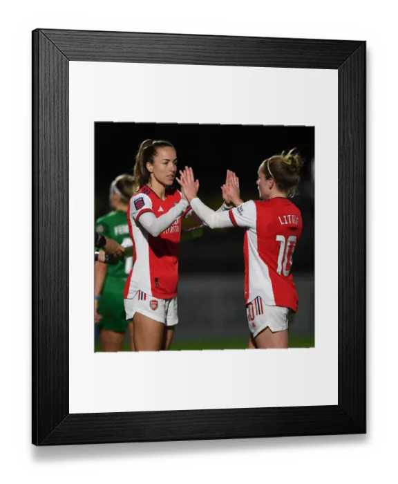 Framed Print : Arsenal Women: Lia Walti Substitutes Kim Little in FA Cup Quarterfinal vs Coventry United