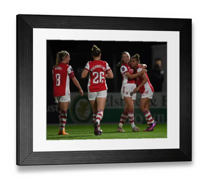 Framed Print : Arsenal Women's FA Cup Quarterfinal: Nikita Parris Nets Hat-Trick vs. Coventry United