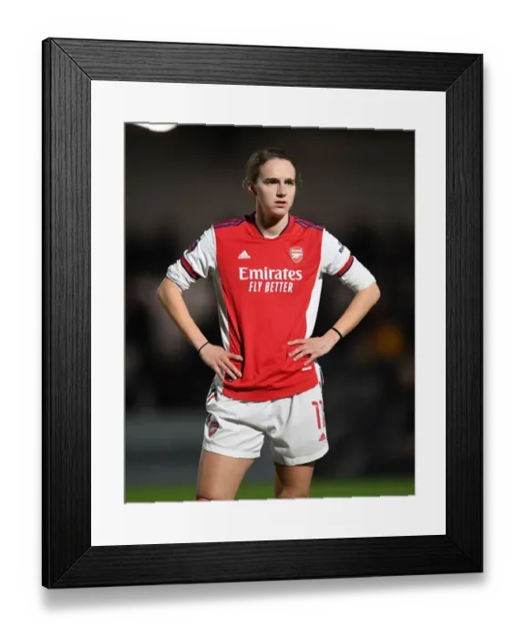 Framed Print : Vivianne Miedema's Brilliant Performance: Arsenal Women Advance in FA Cup Quarterfinal Against Coventry United