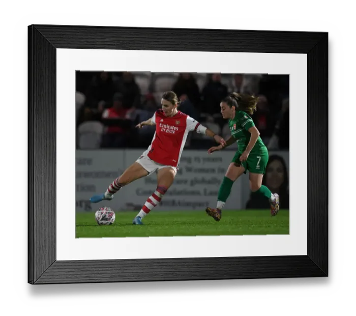 Framed Print : Miedema's Battle Against Coventry's Defense: Arsenal Women's FA Cup Quarterfinal Showdown Framed Print : Miedema's Battle Against Coventry's Defense: Arsenal Women's FA Cup Quarterfinal Showdown