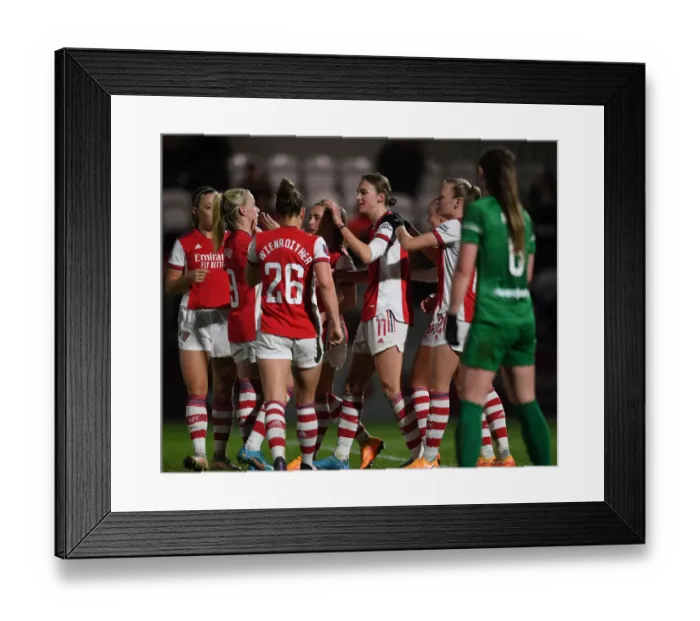 Framed Print : Arsenal Women's FA Cup Victory: Vivianne Miedema Scores Fourth Goal Against Coventry United