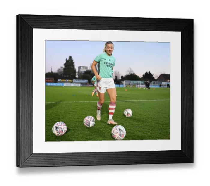 Framed Print : Arsenal's Katie McCabe Readies for FA Cup Quarterfinal Battle Against Coventry United