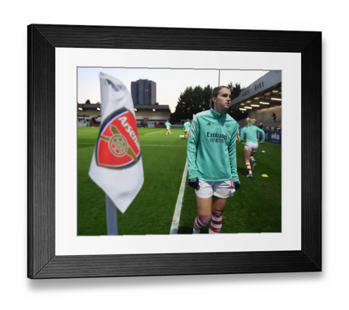 Framed Print : Viviane Miedema's Intense Pre-Match Focus: Arsenal Women's Star Gears Up for FA Cup Quarterfinals vs Coventry United Framed Print : Viviane Miedema's Intense Pre-Match Focus: Arsenal Women's Star Gears Up for FA Cup Quarterfinals vs Coventry United