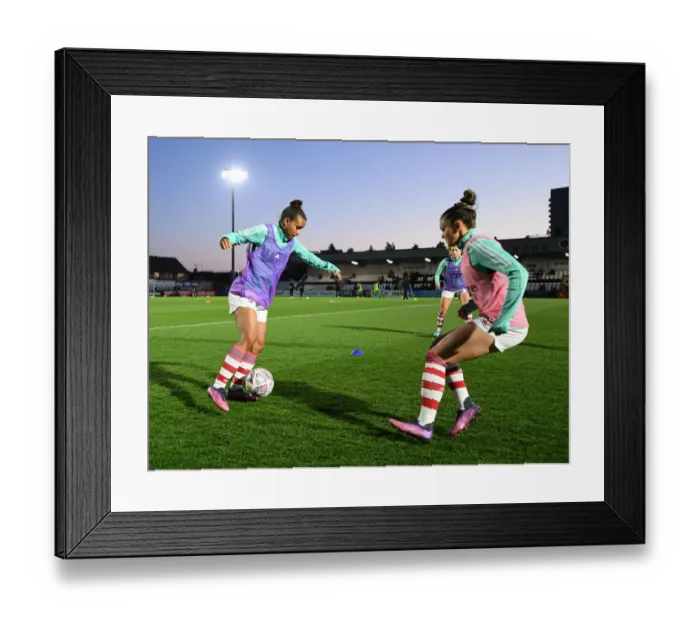 Framed Print : Arsenal Women Prepare for Vitality FA Cup Quarterfinal vs Coventry United