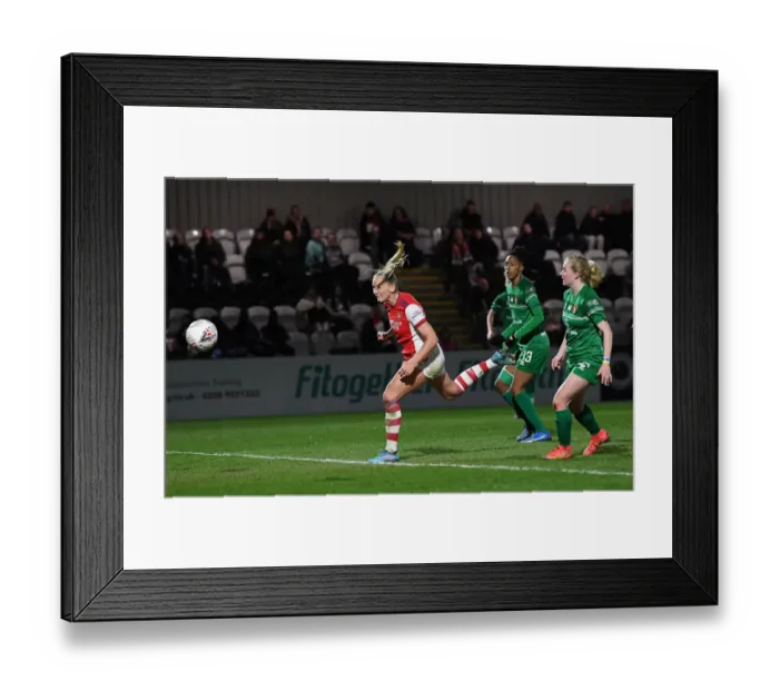 Framed Print : Stina Blackstenius Scores First Goal: Arsenal Women's FA Cup Quarterfinal vs Coventry United