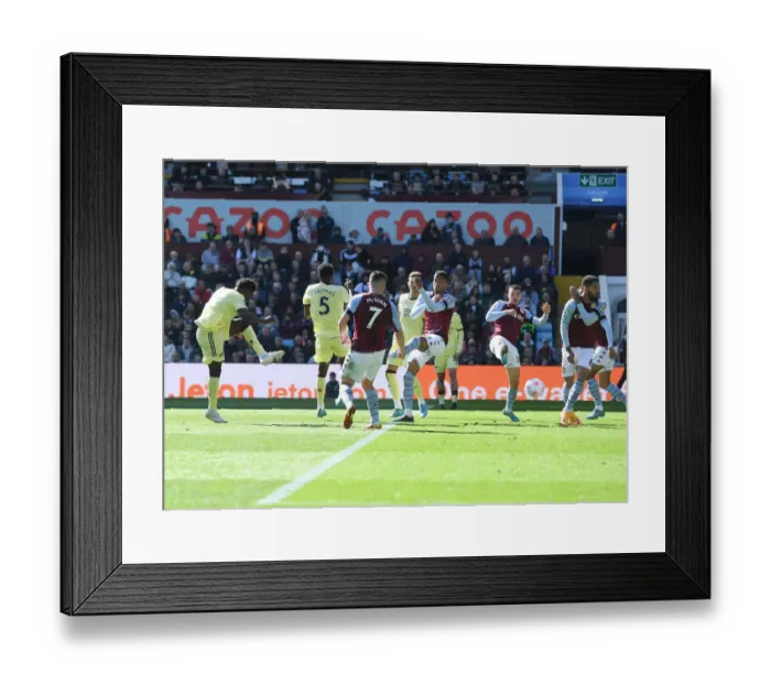 Framed Print : Bukayo Saka Scores the Winner: Aston Villa vs. Arsenal, Premier League 2021-22