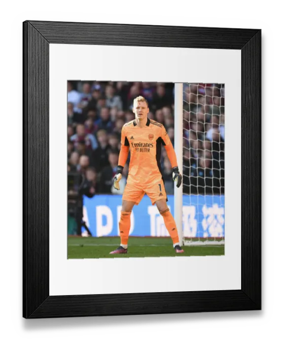 Framed Print : Focused Leno in Action: Arsenal's Unyielding Guardian vs. Aston Villa in Premier League Framed Print : Focused Leno in Action: Arsenal's Unyielding Guardian vs. Aston Villa in Premier League