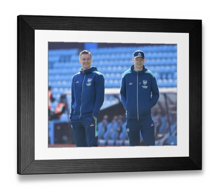 Framed Print : Arsenal's Leno and Ramsdale Prepare for Clash at Villa Park Framed Print : Arsenal's Leno and Ramsdale Prepare for Clash at Villa Park