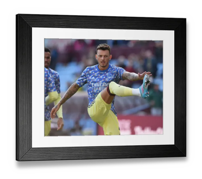 Framed Print : Arsenal's Ben White Gears Up for Aston Villa Clash in Premier League Framed Print : Arsenal's Ben White Gears Up for Aston Villa Clash in Premier League