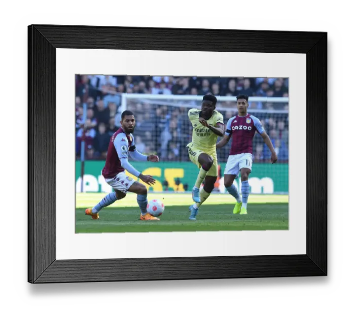 Framed Print : Thomas Partey vs Douglas Luiz: Intense Battle in Aston Villa vs Arsenal Premier League Clash Framed Print : Thomas Partey vs Douglas Luiz: Intense Battle in Aston Villa vs Arsenal Premier League Clash
