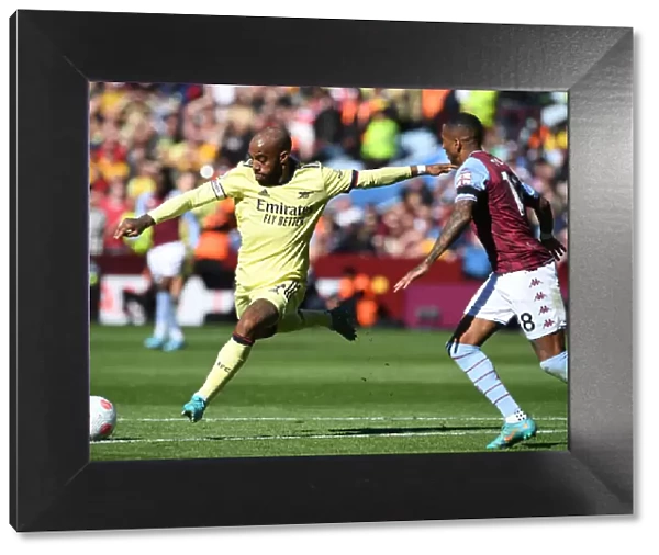 Alexandre Lacazette in Action: Aston Villa vs Arsenal, Premier League