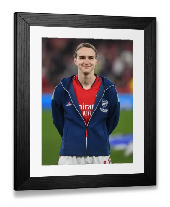 Framed Print : Arsenal's Viviane Miedema: Pre-Match Focus before Clash with VfL Wolfsburg in UEFA Women's Champions League Quarterfinal