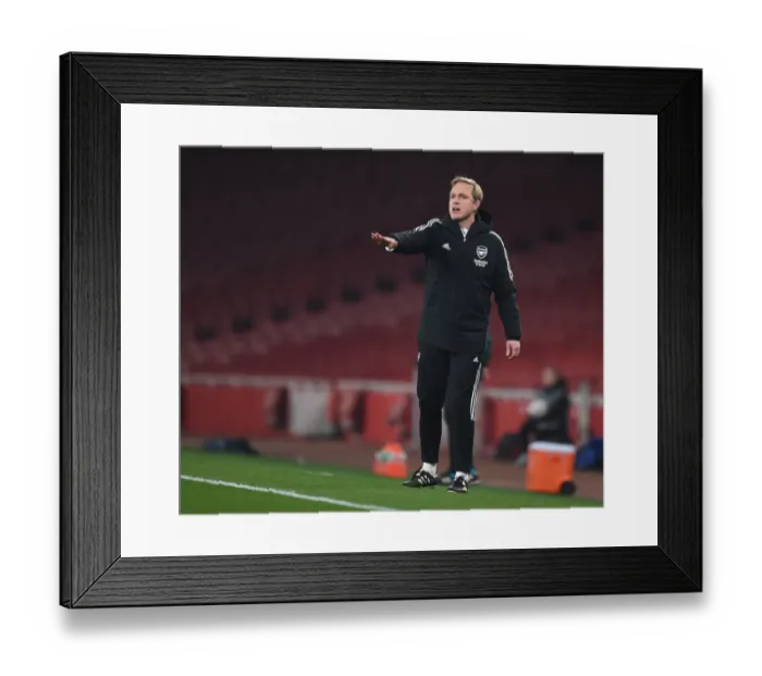 Framed Print : Jonas Eidevall's UEFA Women's Champions League Debut: Arsenal Women vs. VfL Wolfsburg at Emirates Stadium Framed Print : Jonas Eidevall's UEFA Women's Champions League Debut: Arsenal Women vs. VfL Wolfsburg at Emirates Stadium